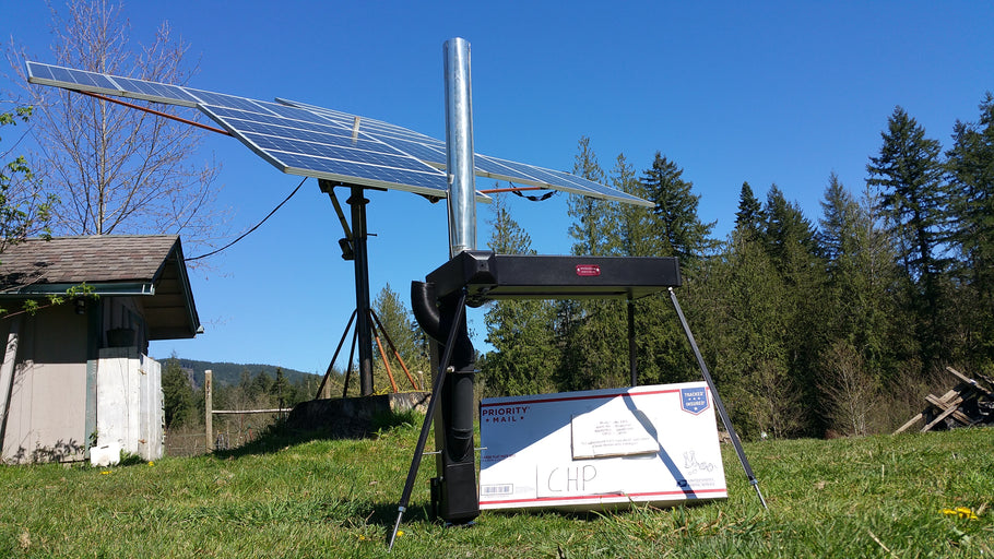 Meet the CHP, our compact modular off grid gravity fed wood pellet rocket stove.