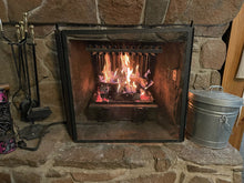 Large double row tubular blower fireplace grate heat exchanger