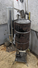 CHP-SBS COMPLETE Small Barrel Gravity Fed Wood Pellet Rocket Stove Non Electric FAR Infrared Heater