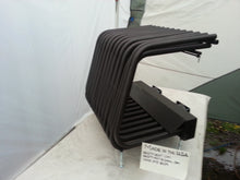 Large double row tubular blower fireplace grate heat exchanger
