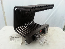 Large double row tubular blower fireplace grate heat exchanger