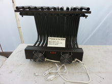 Large double row tubular blower fireplace grate heat exchanger