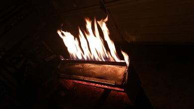 24WPB Wood Pellet Basket Ribbon of Fire, Fireplace Grate Heater Heat Exchanger Heatilator