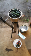 CHP-BQ BBQ Grill, Gravity Feed Wood Pellet Rocket Stove