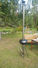 CHP-BQ BBQ Grill, Gravity Feed Wood Pellet Rocket Stove