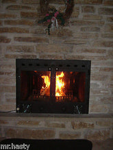 CFI - Custom Fireplace Insert, Fireplace Heat Exchanger, With Ceramic Glass Fireplace Doors