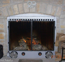 CFI - Custom Fireplace Insert, Fireplace Heat Exchanger, With Ceramic Glass Fireplace Doors