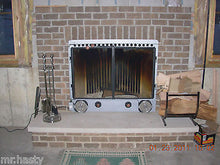CFI - Custom Fireplace Insert, Fireplace Heat Exchanger, With Ceramic Glass Fireplace Doors